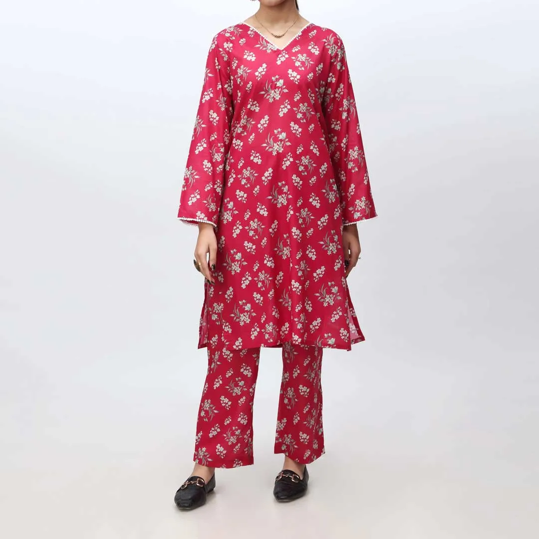 2PC- Printed Cambric Suit PS4211