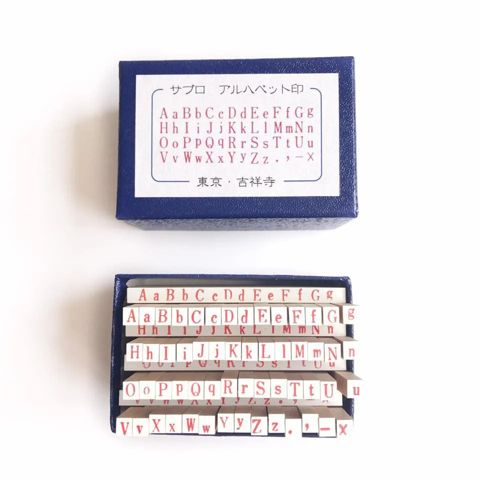 36 Sublo Upper   Lower Alphabet Letter Stamp Set