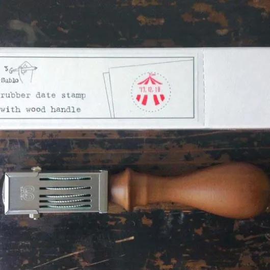 36 Sublo Wooden Portable Date Stamp