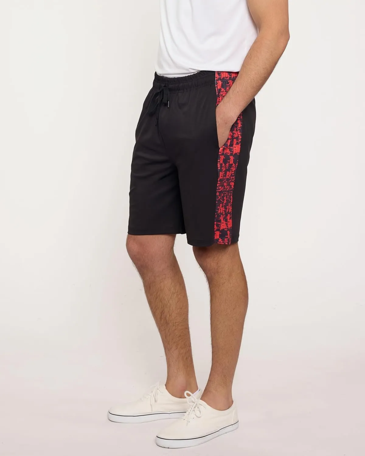 5 Pack Men's Active Quick Dry Fit Shorts - Athletic Running Gym Workout Casual Shorts with Pockets Bulk