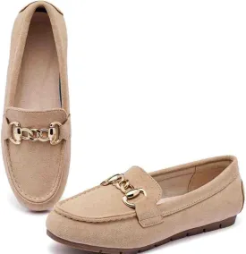 ABEJOJO Women's Loafer Shoes, Comfortable Slip on Casual Flat Penny Shoes for Walking, Driving, Dressy