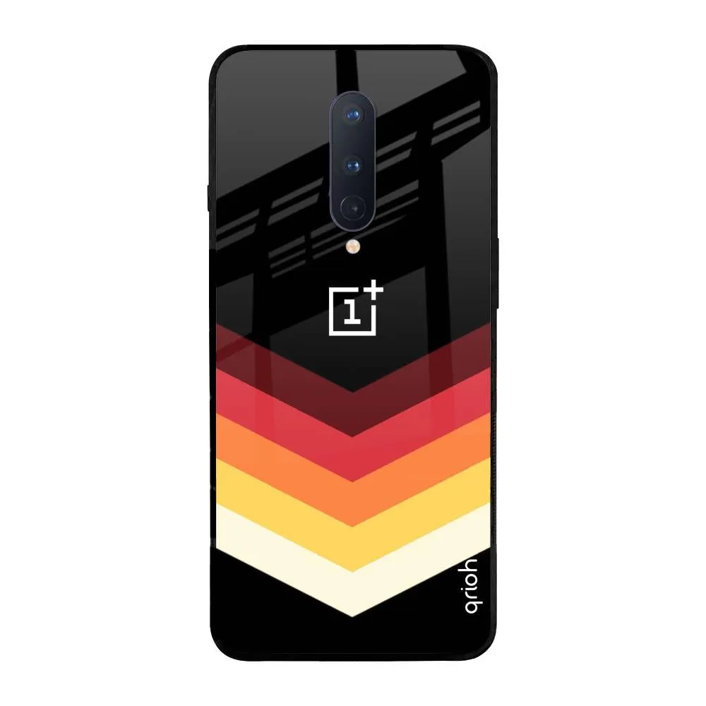 Abstract Arrow Pattern Glass Case For OnePlus 8