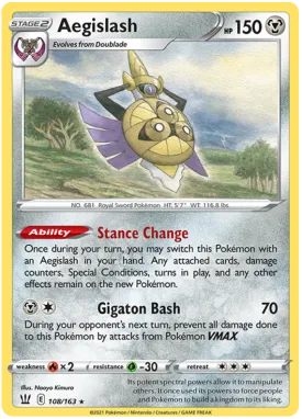 Aegislash (108/163) [Sword & Shield: Battle Styles]