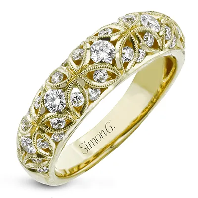 Anniversary Ring In 18k Gold With Diamonds