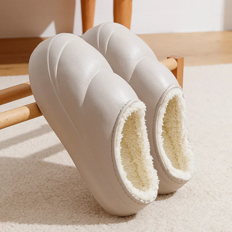 Anti-slip Thick-soled Cotton Slippers For Men And Women