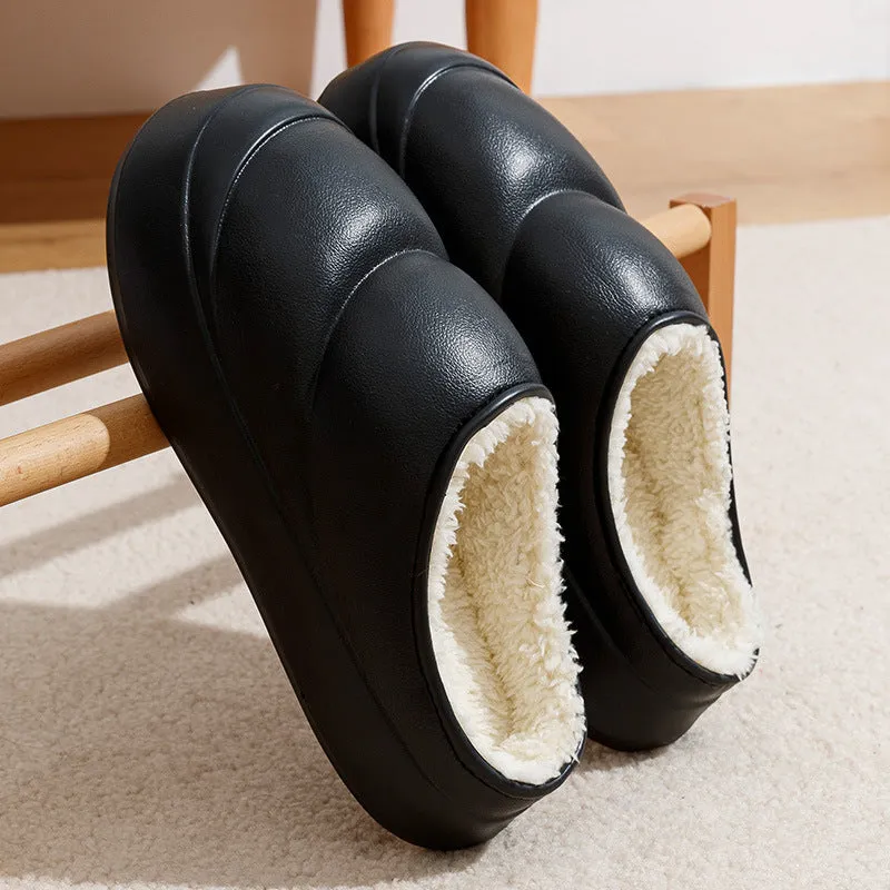 Anti-slip Thick-soled Cotton Slippers For Men And Women