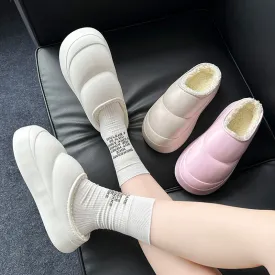 Anti-slip Thick-soled Cotton Slippers For Men And Women