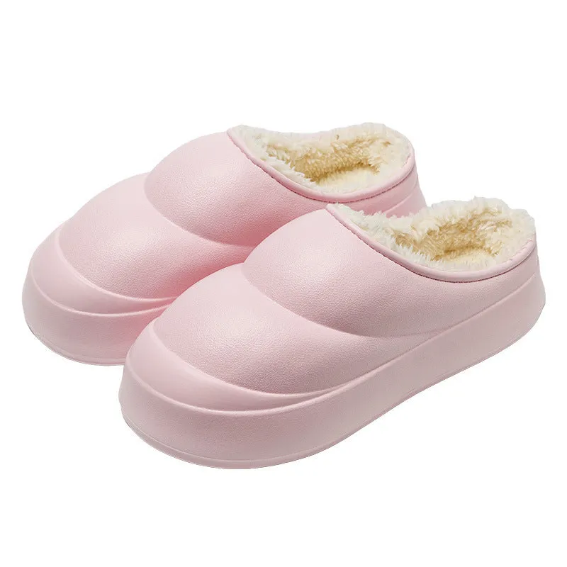 Anti-slip Thick-soled Cotton Slippers For Men And Women