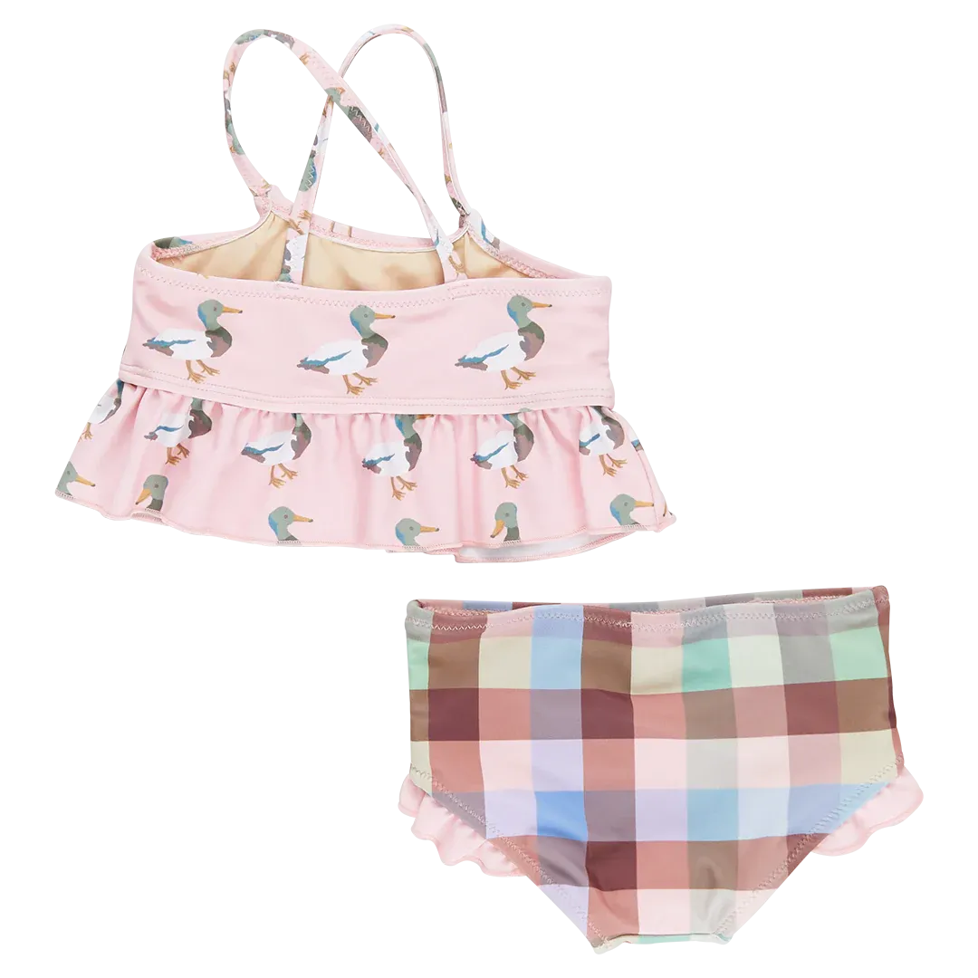 Baby Girls Joy Tankini - Pink Mallard Friends