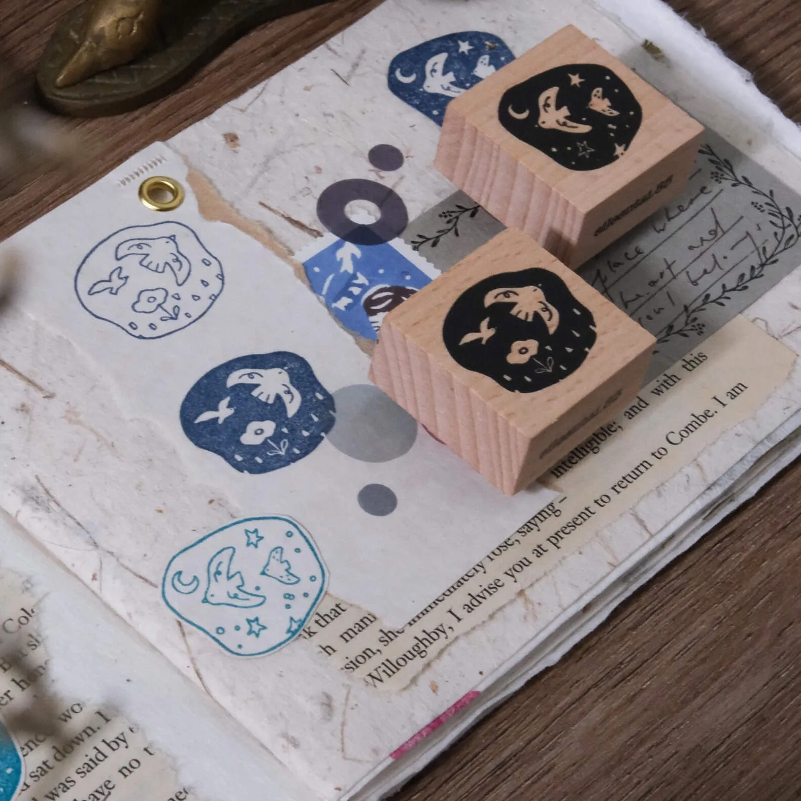 Birds// Day & Night Rubber Stamp Set