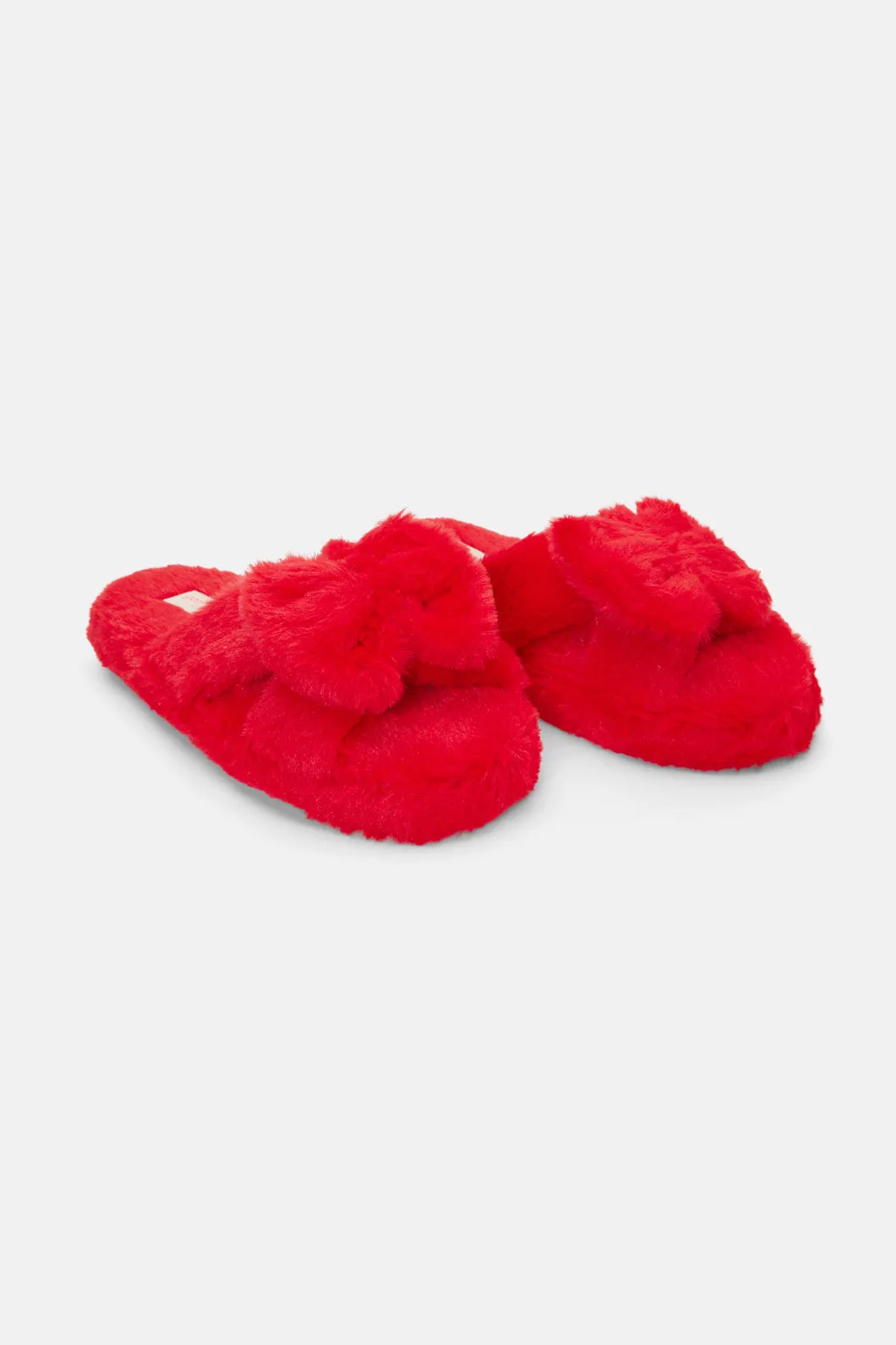Bow Slippers Red