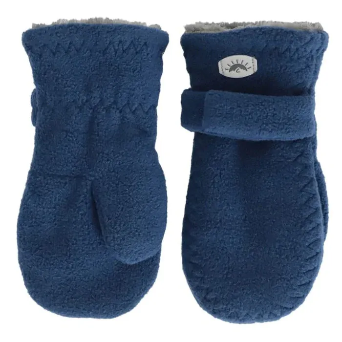 Calikids Fleece Mittens - Denim Blue