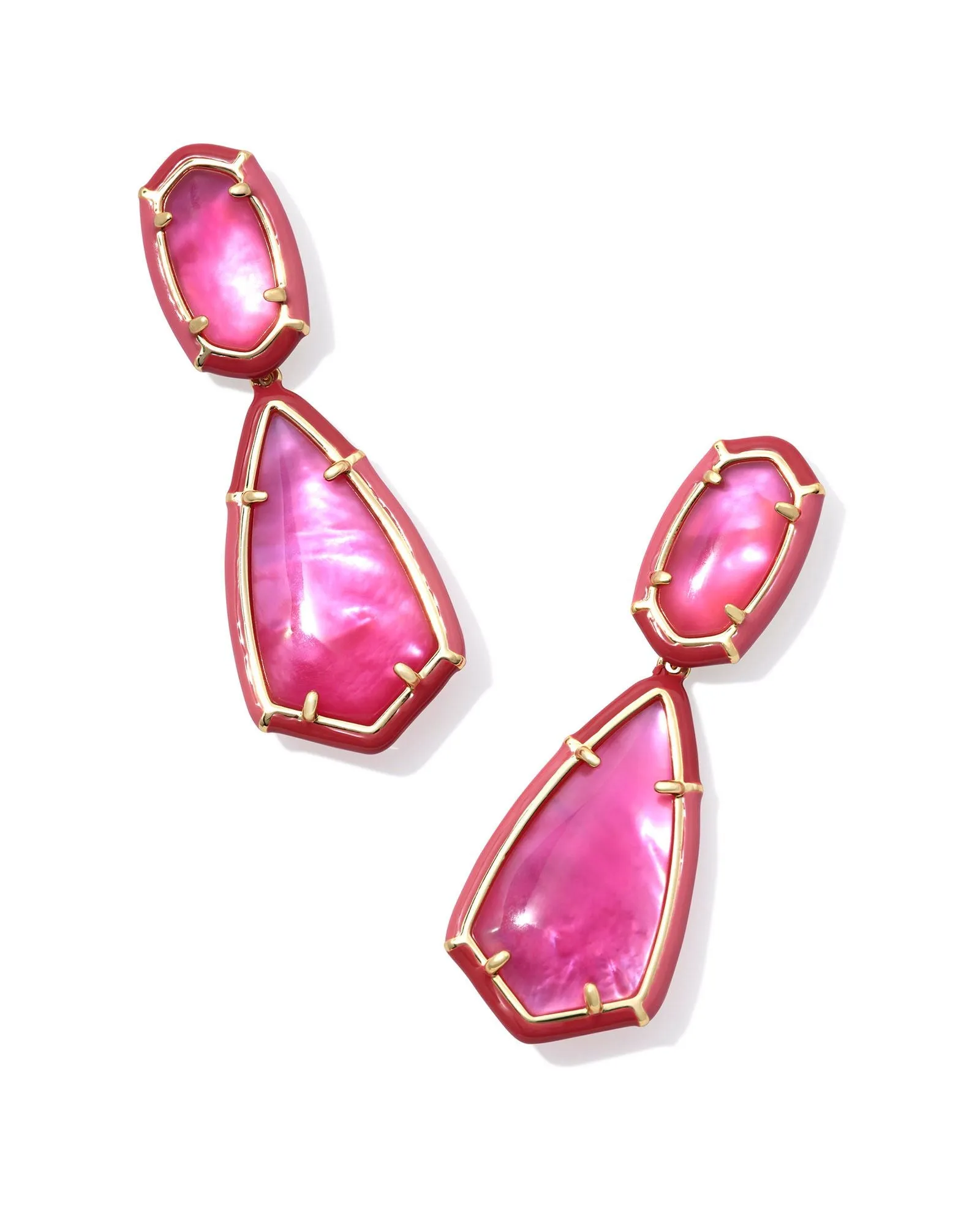 Camry Enamel Frame Statement Earrings (Multiple Styles)