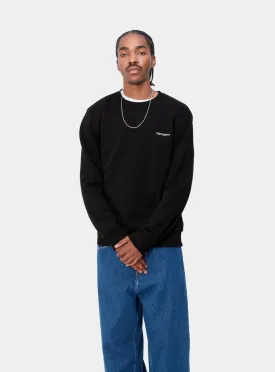 Carhartt Script Embroidery sweatshirt Black