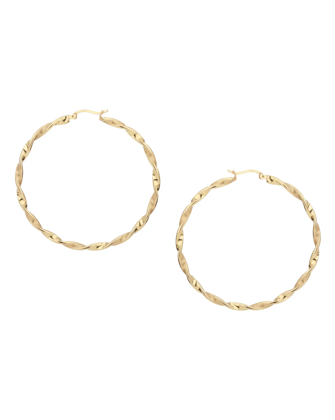 Carlton London Gold Plated Circular Hoop Earring For Women