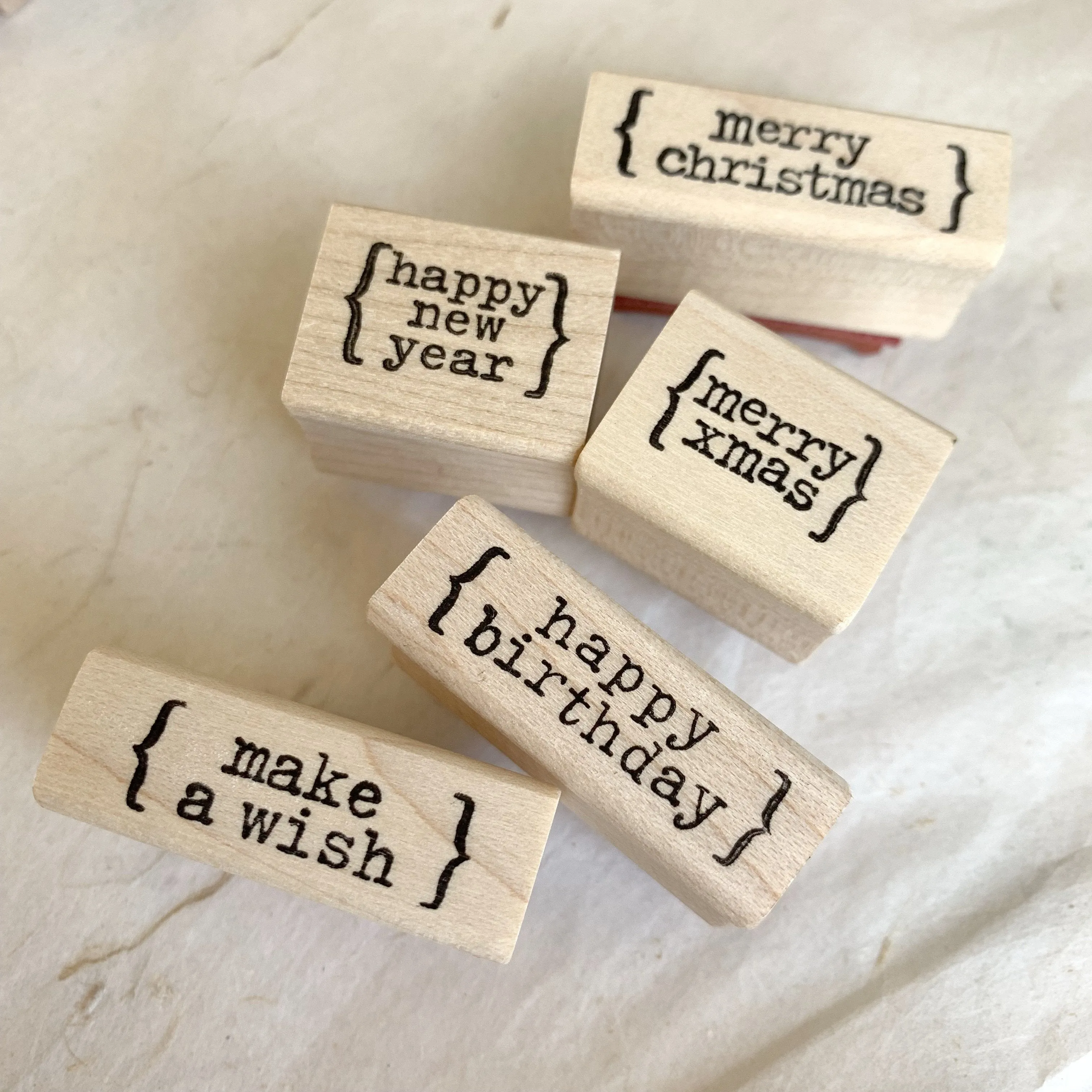 Seasonal Greetings Series - Premium Quality Rubber Stamp by CatslifePress