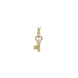 Classic Skeleton Key Pendant (14K)