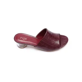 Clear Round Box Heel HL 35