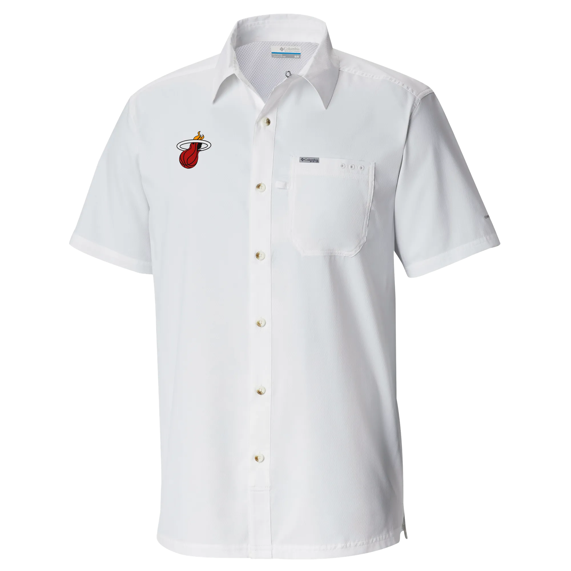 Columbia Miami HEAT Logo Slack Tide Shirt