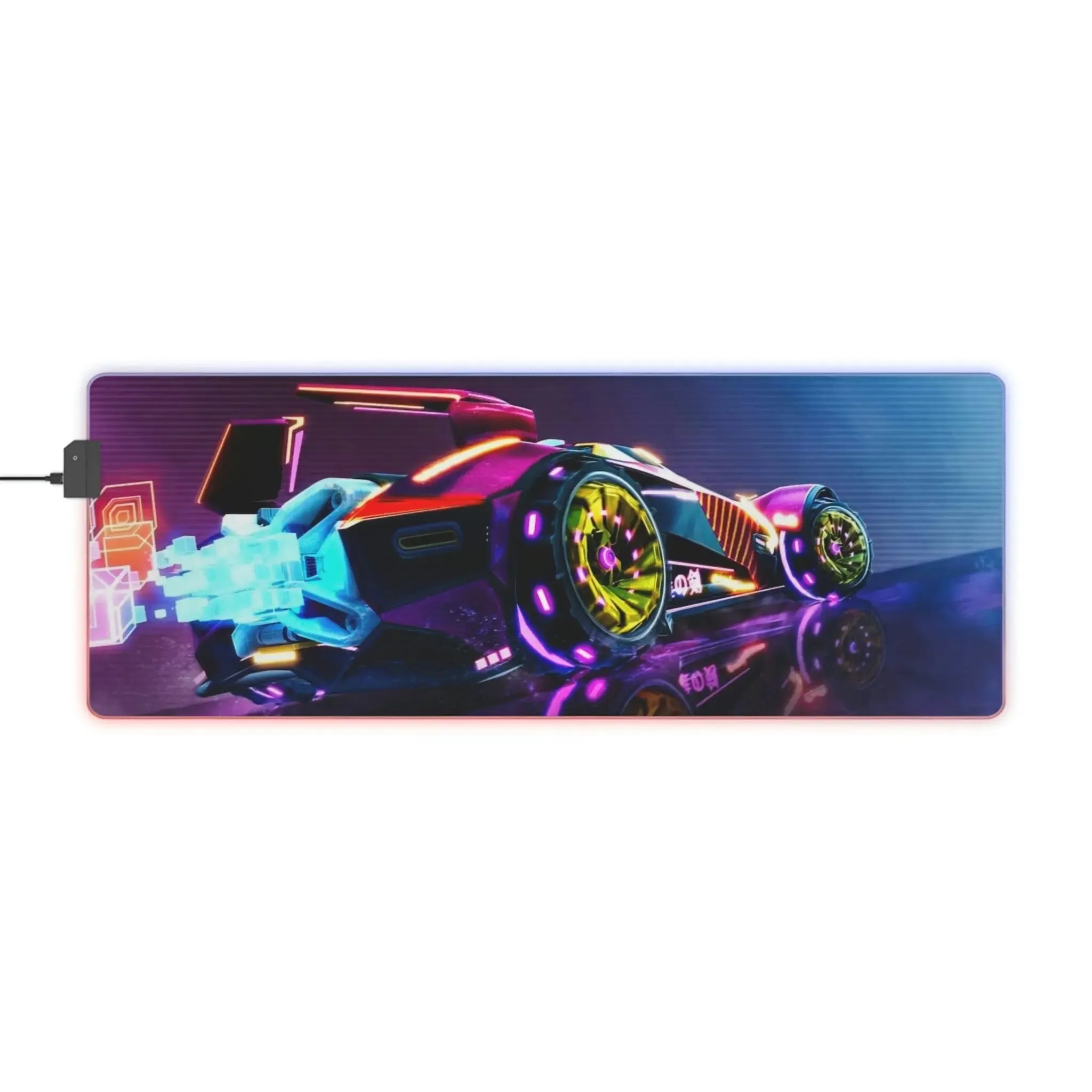 Cosmic Glow: RGB LED Gaming Mouse Pad