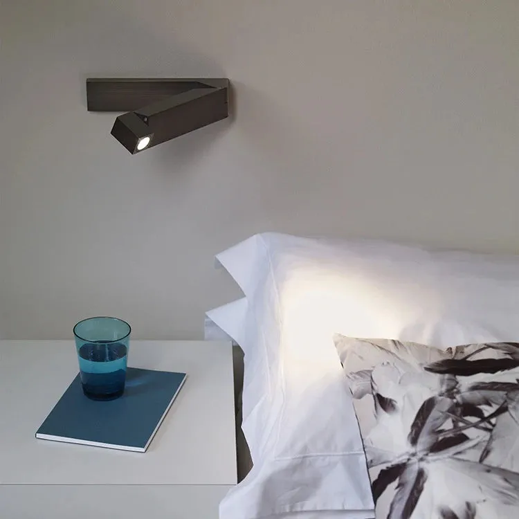 DIA Folding Bedside Reading Lamp 3W LED Angle Adjustable Wall Sconce