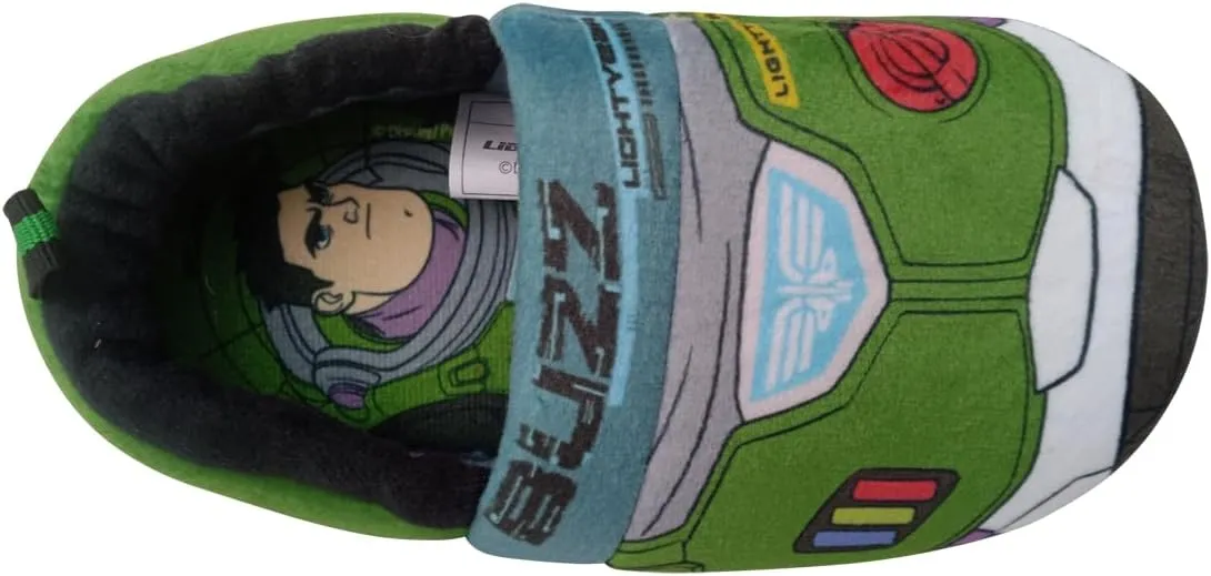 Disney Boys?? Toy Story Slippers ?C Buzz and Woody Fuzzy Slippers (Toddler/Kid)