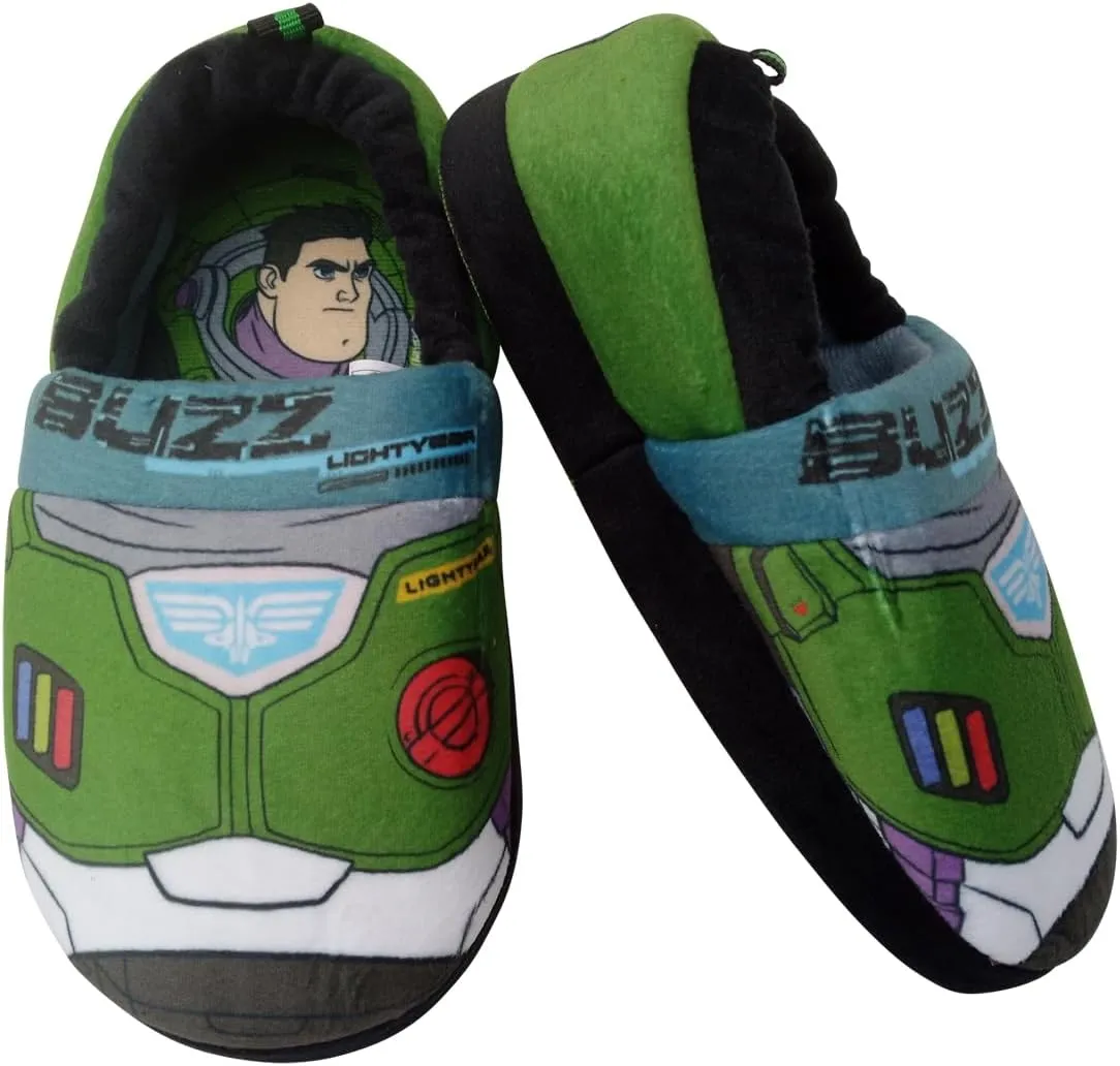 Disney Boys?? Toy Story Slippers ?C Buzz and Woody Fuzzy Slippers (Toddler/Kid)