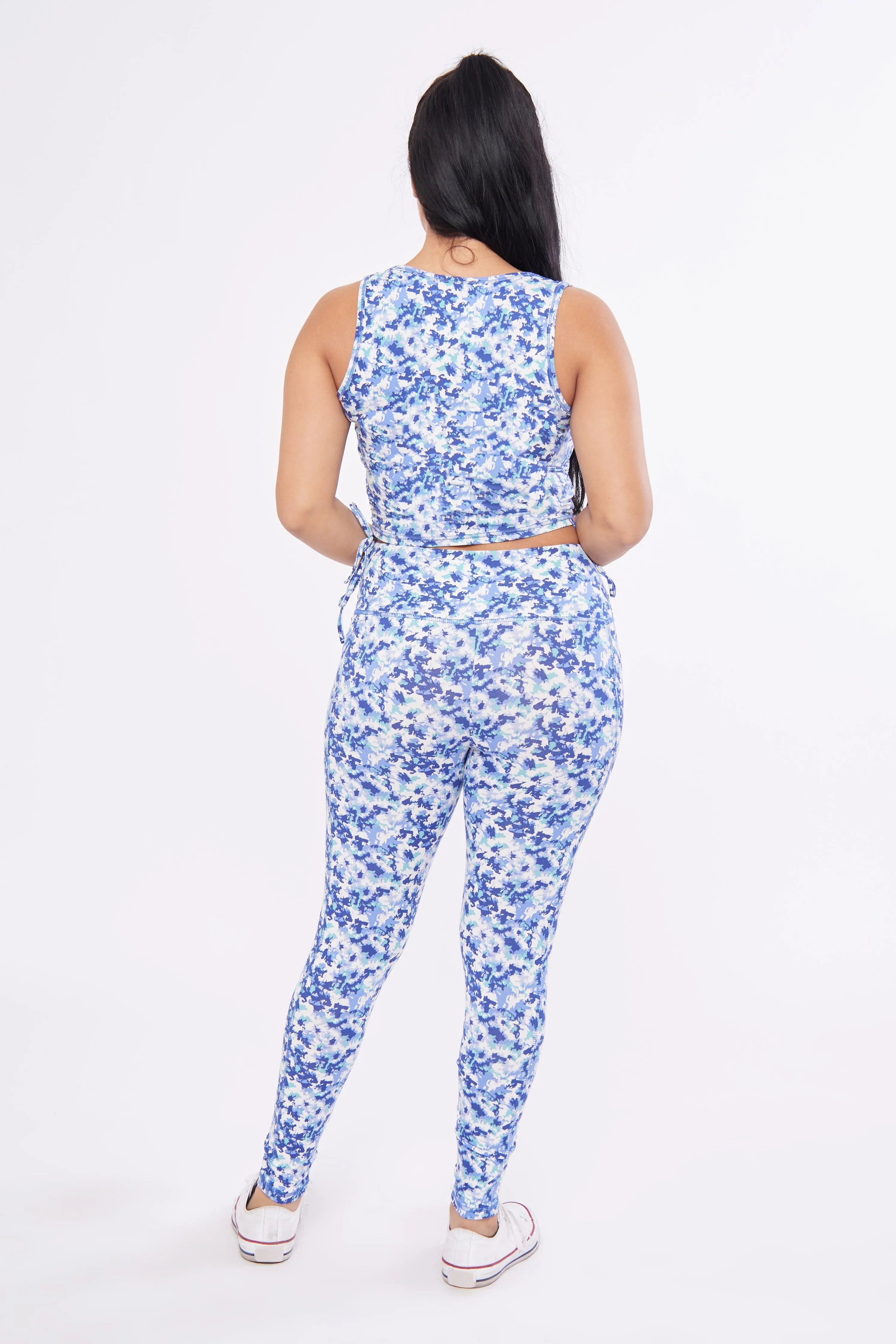 Ditsy Floral Printed Knit 2 PC Lounge Set