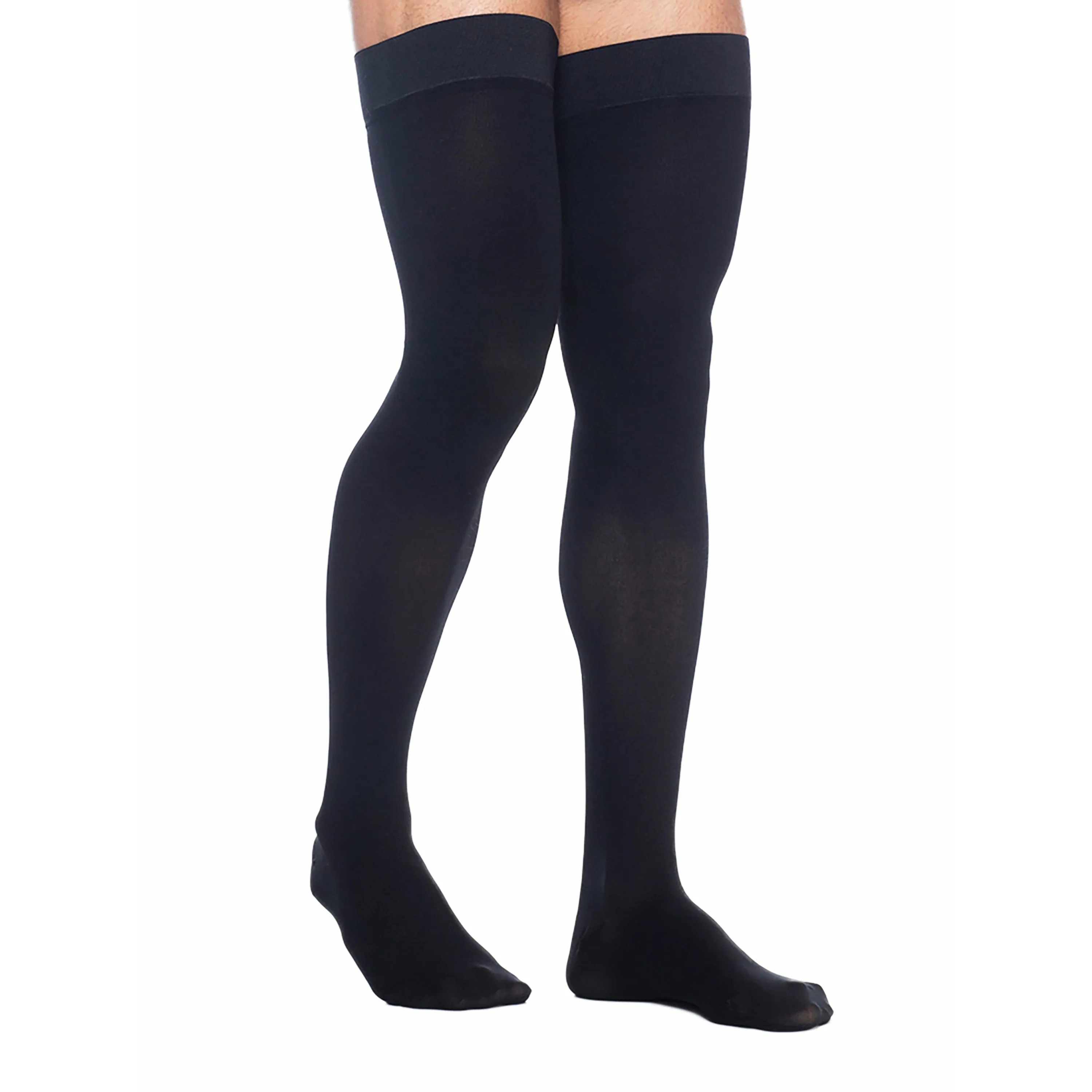 Dynaven Opaque Men's Thigh High 20-30 mmHg