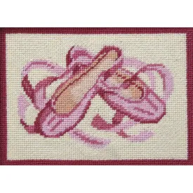 Easy Needlepoint Kit Ballet Slippers