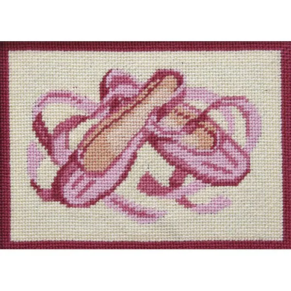 Easy Needlepoint Kit Ballet Slippers