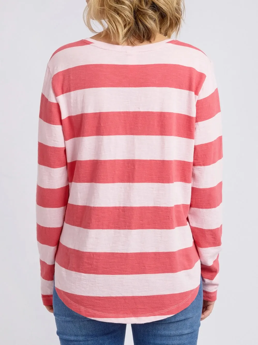 ELM SPRITZ STRIPE LONG SLEEVE TEE