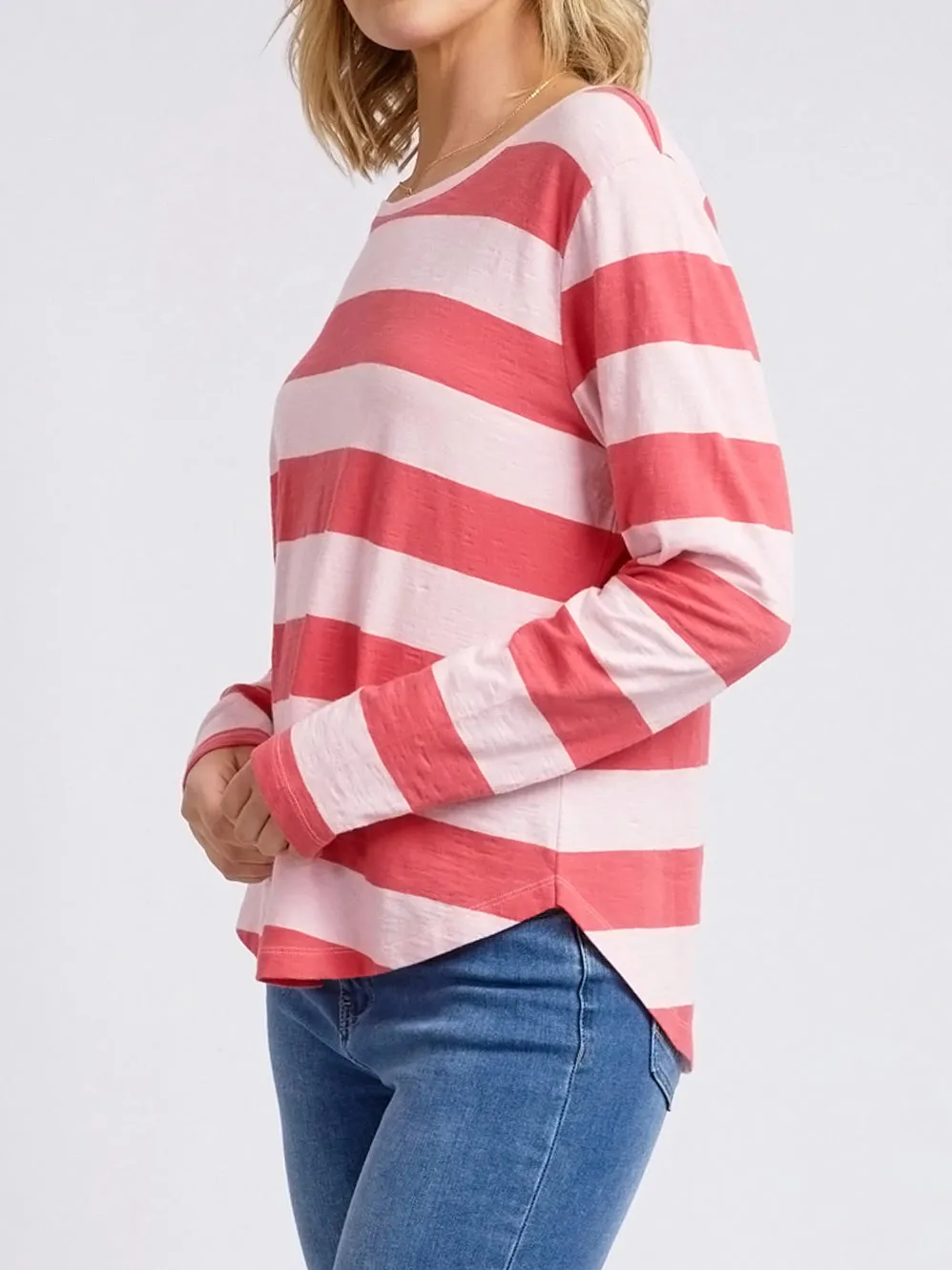 ELM SPRITZ STRIPE LONG SLEEVE TEE