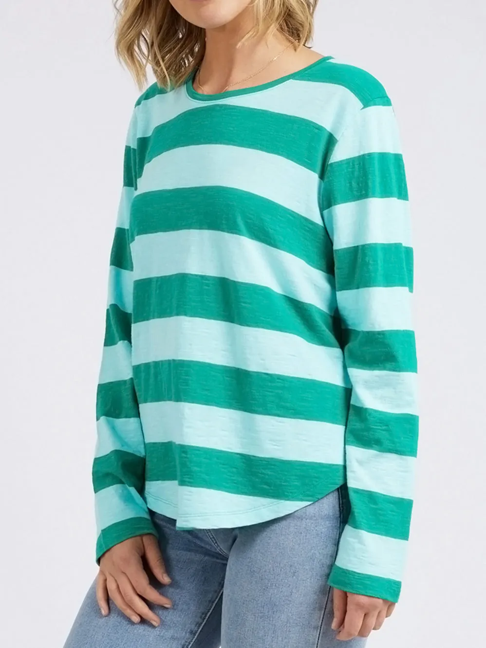 ELM SPRITZ STRIPE LONG SLEEVE TEE