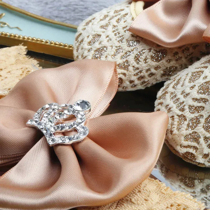 Embroidered Princess Slippers for Baby Girls
