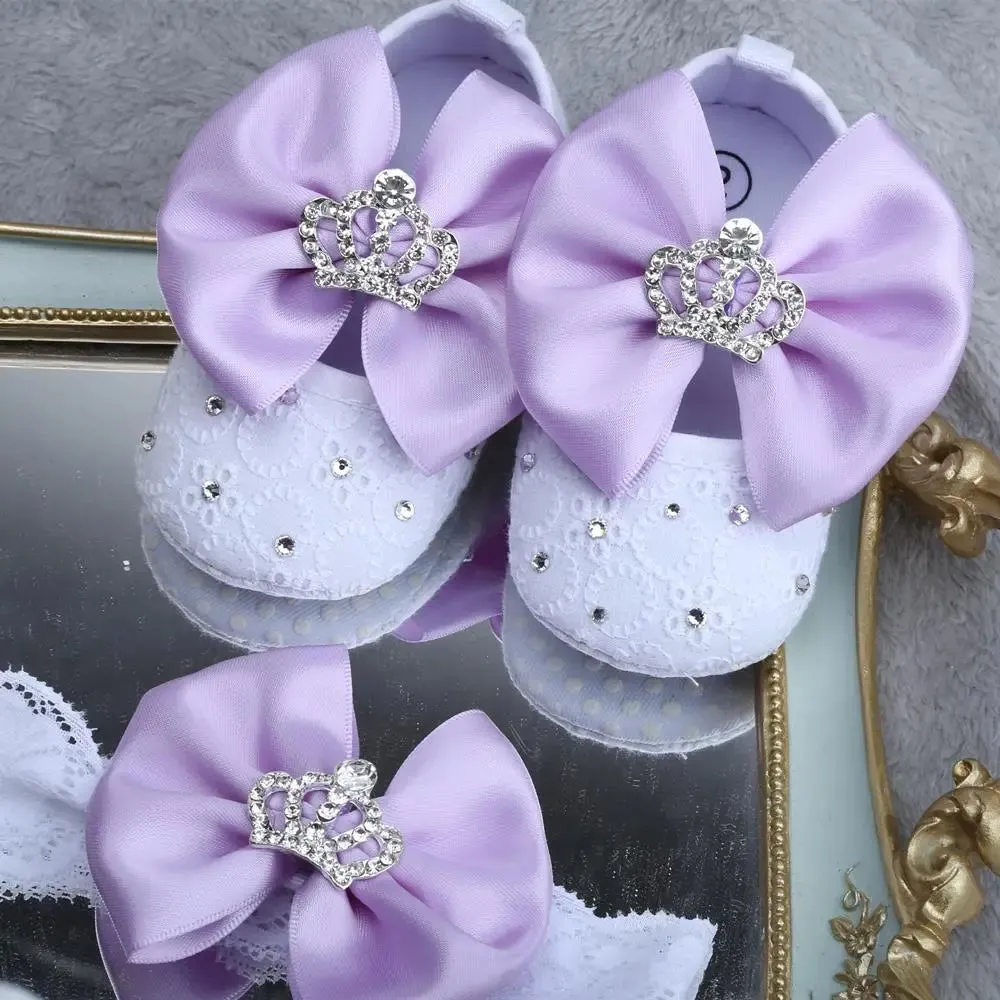 Embroidered Princess Slippers for Baby Girls