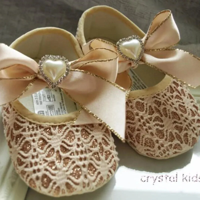 Embroidered Princess Slippers for Baby Girls