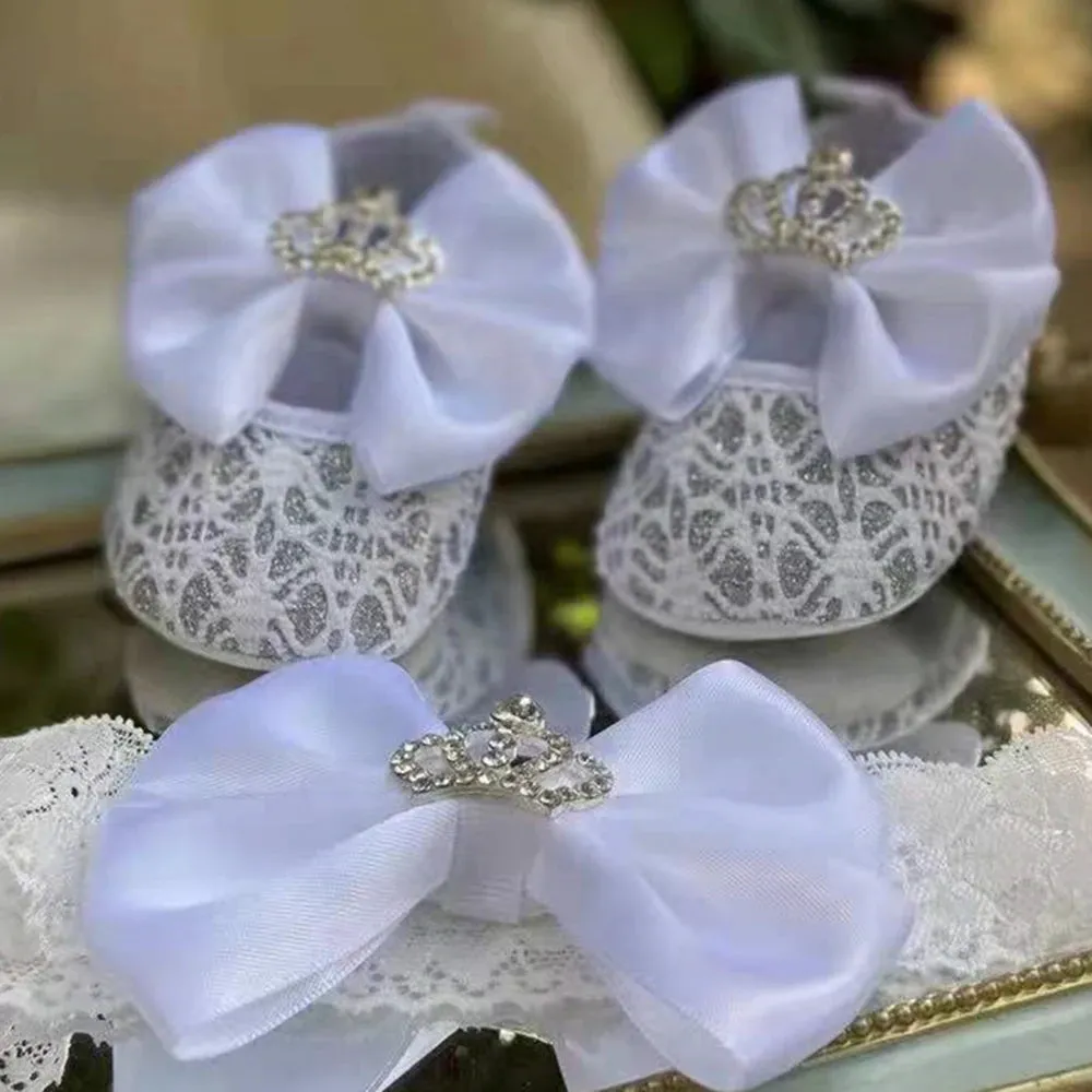 Embroidered Princess Slippers for Baby Girls