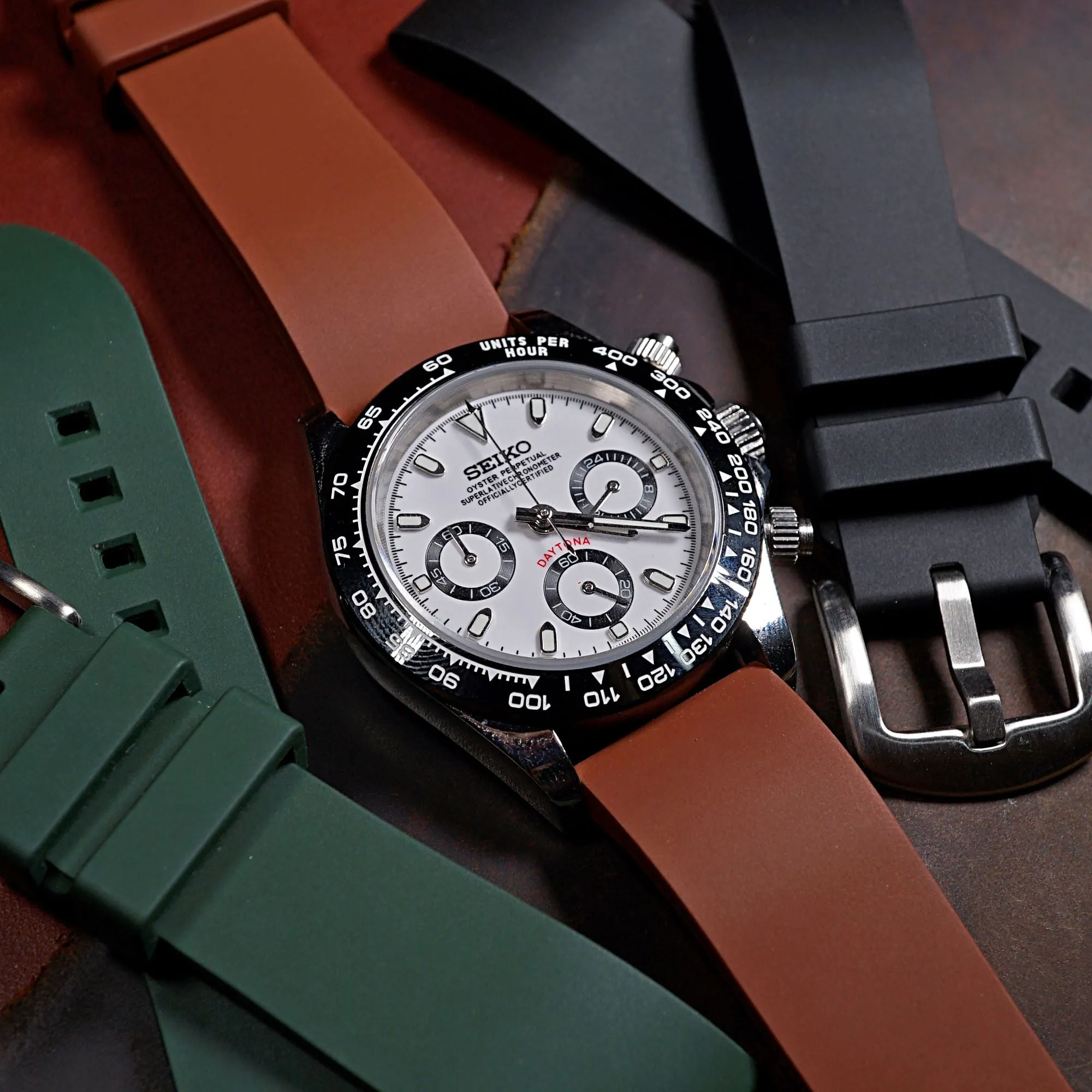 FKM Rubber Strap in Brown