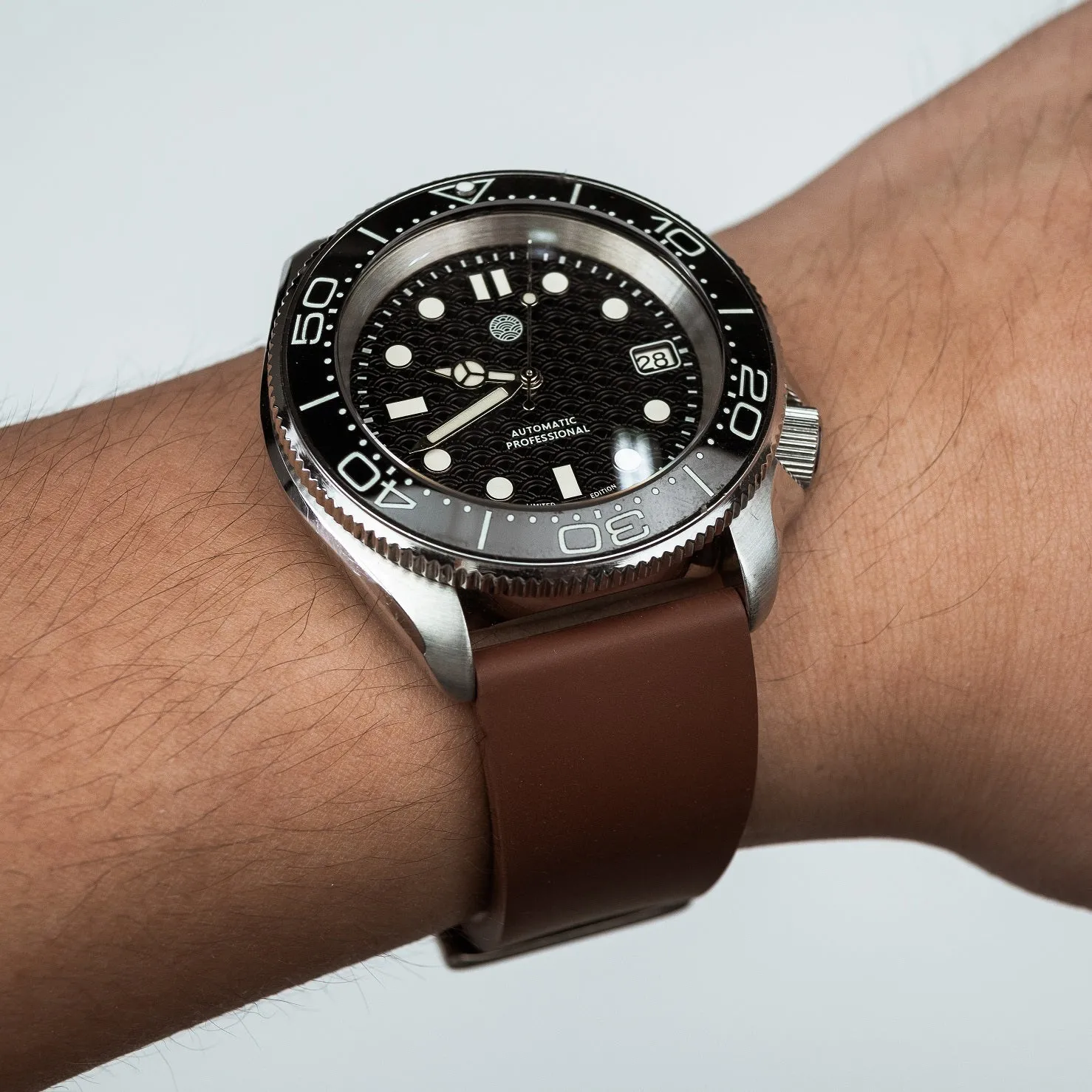 FKM Rubber Strap in Brown