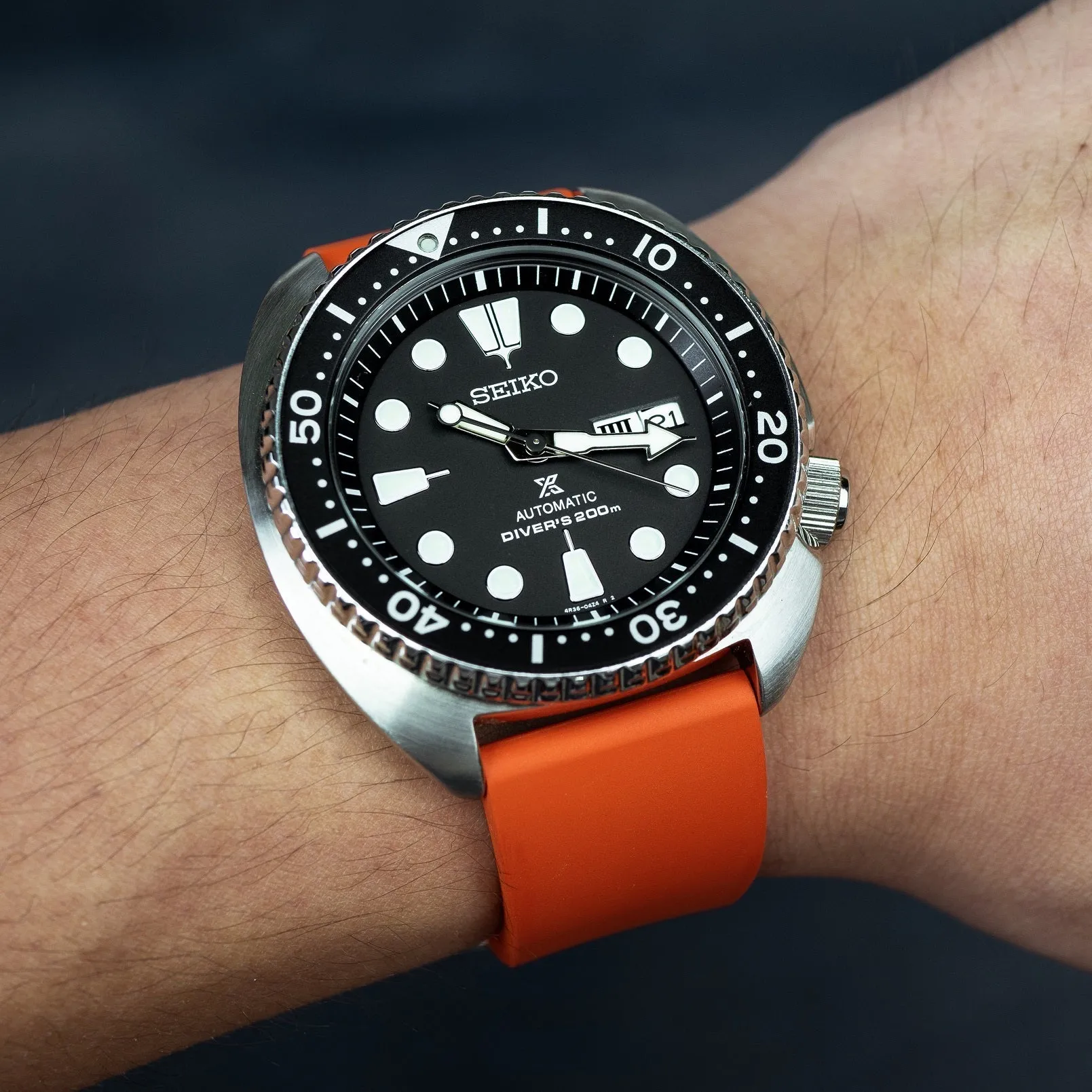 FKM Rubber Strap in Orange