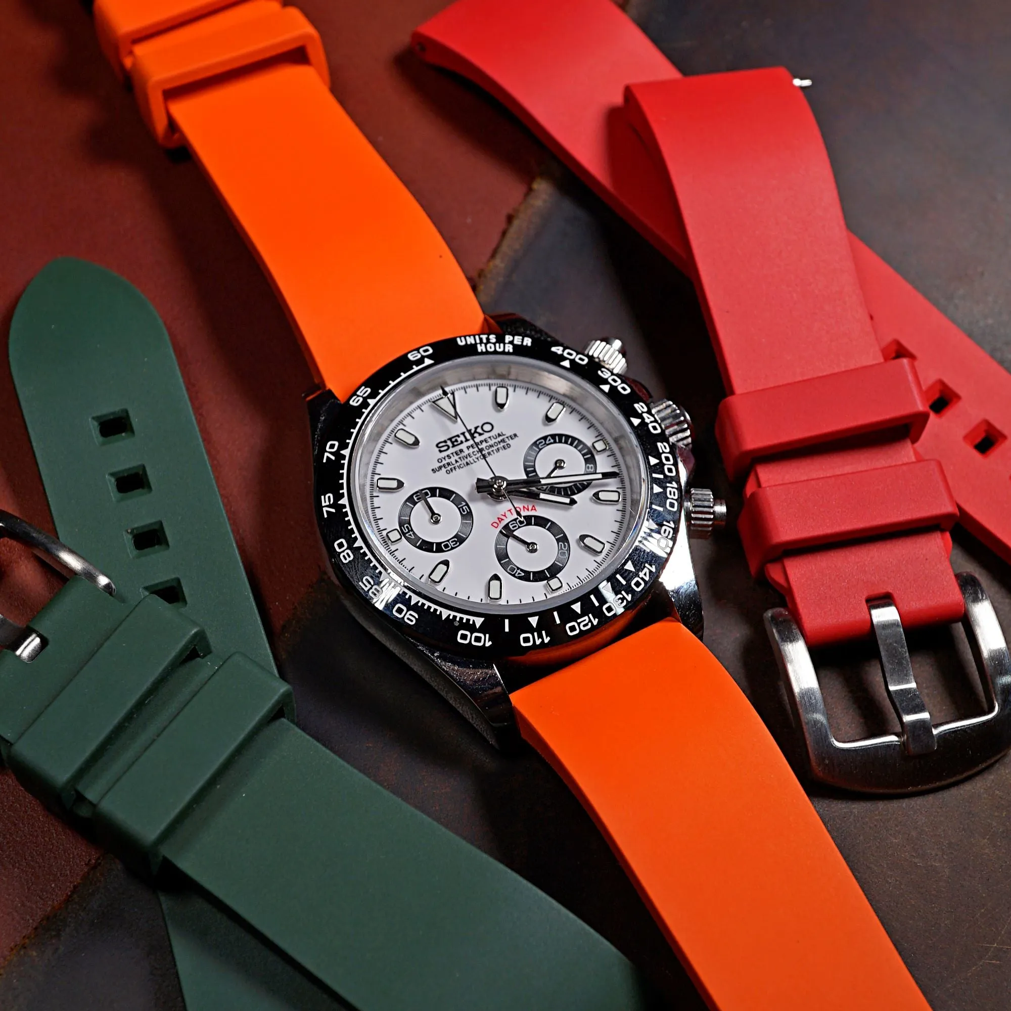 FKM Rubber Strap in Orange
