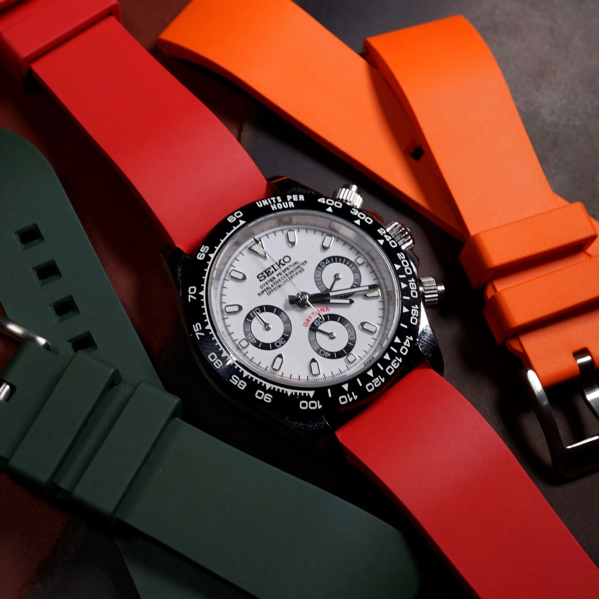 FKM Rubber Strap in Red