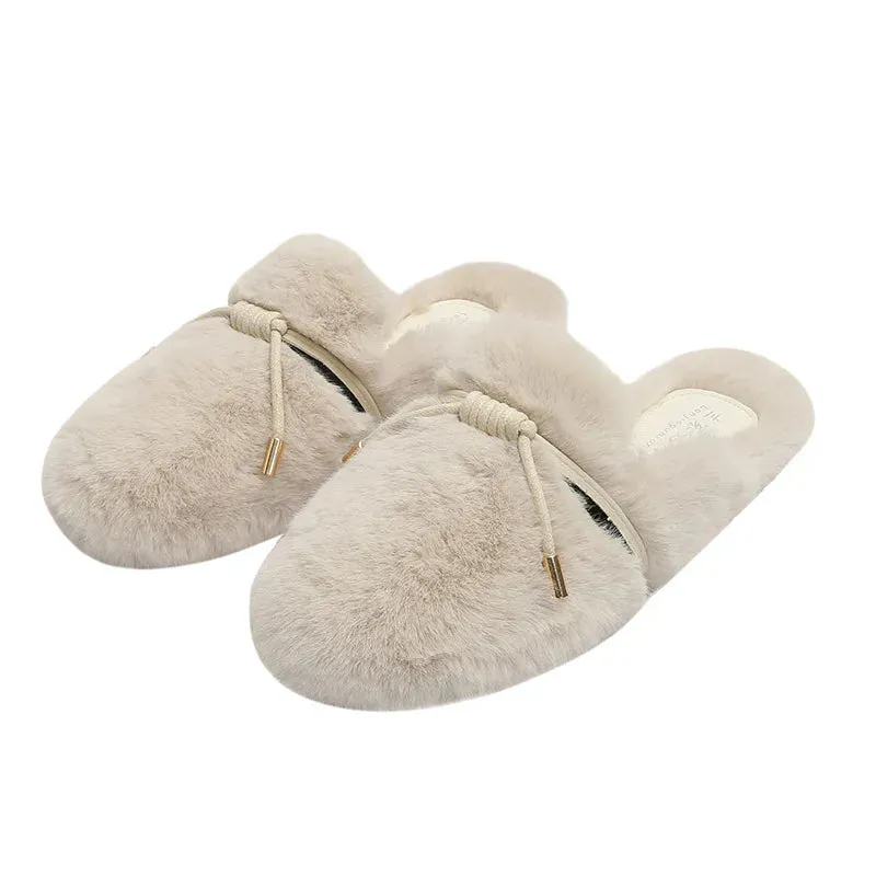 Fur Mule Slippers for Women
