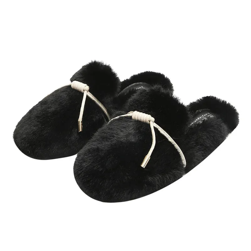 Fur Mule Slippers for Women