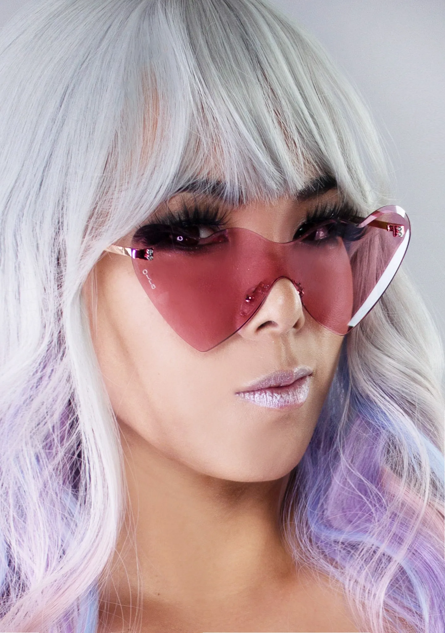 Hearts On Fire Sunglasses in Rose Gold/Pink