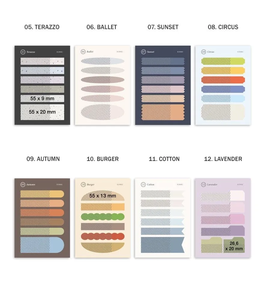 Iconic Sticky Planner Tabs
