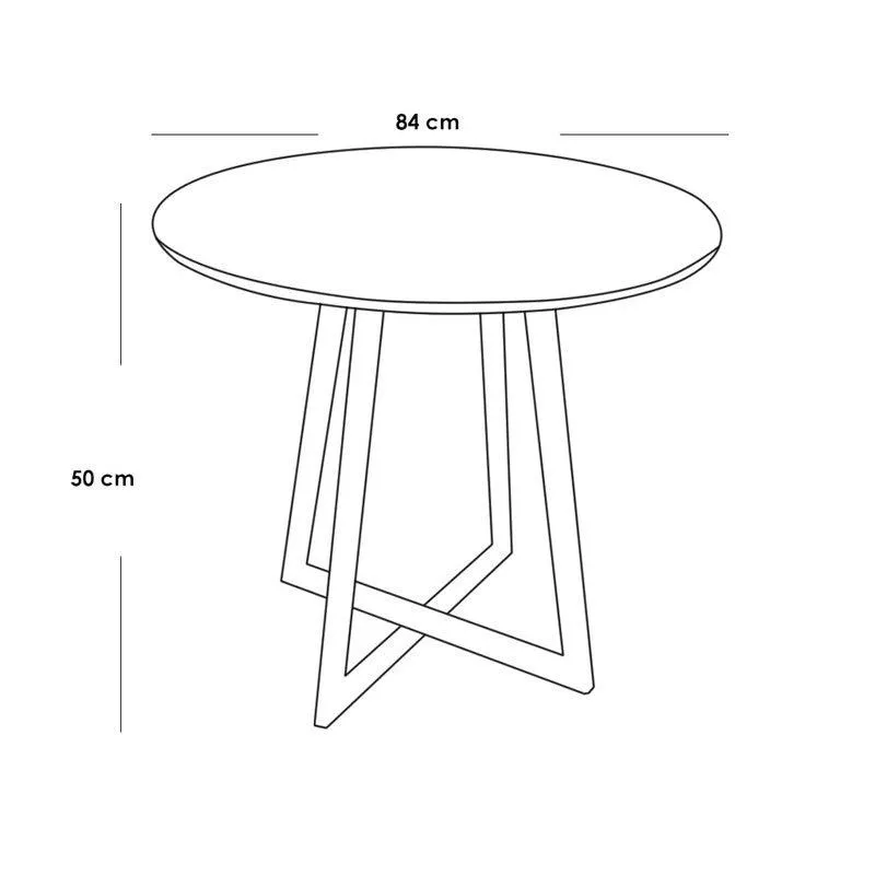 Iron and Marble Wood Coffee Table Gold - 84x50 cm By Alhome