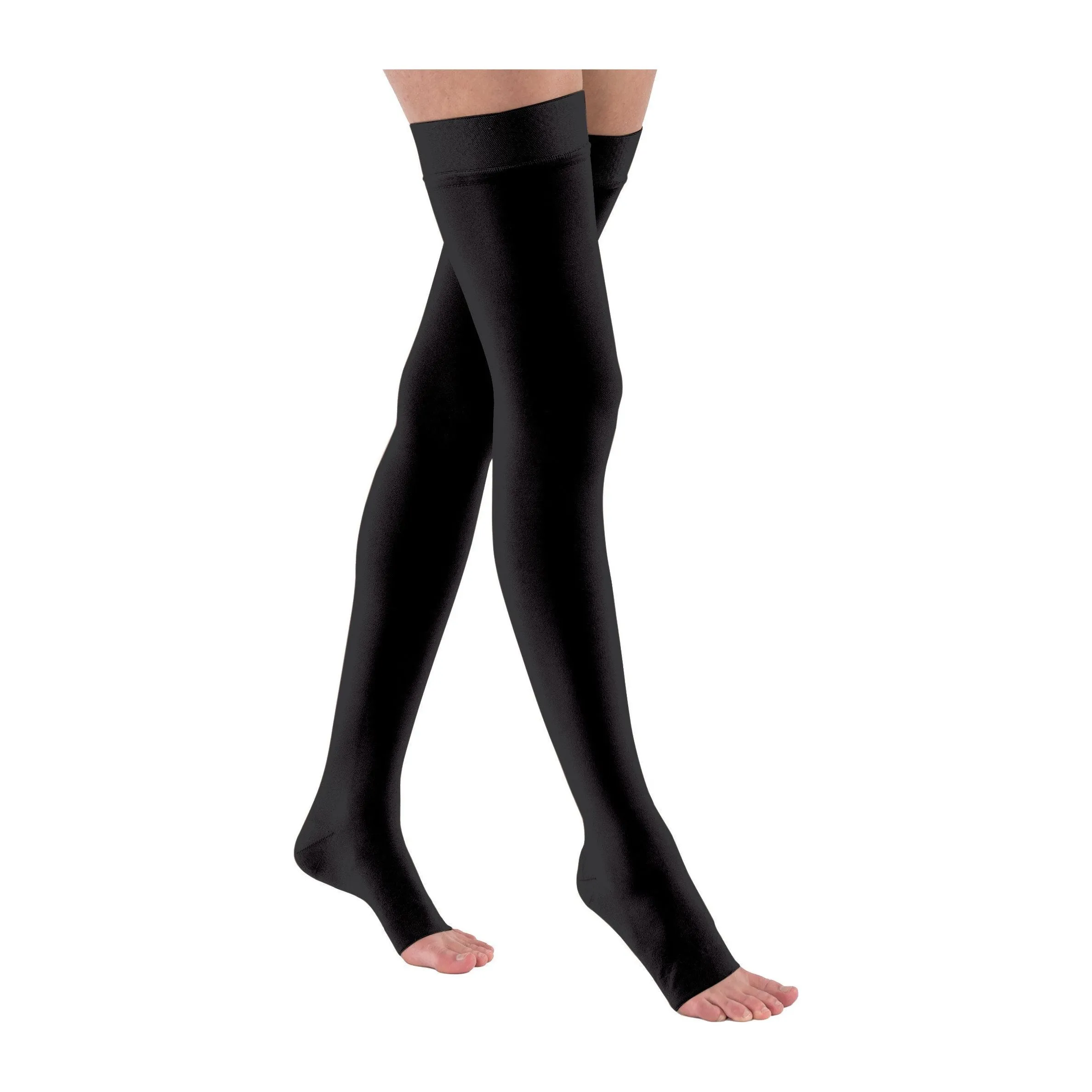 JOBST® Relief Thigh High 15-20 mmHg w/ Silicone Top Band , Open Toe