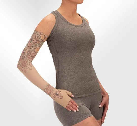 Juzo Soft 2000CG Print Series Armsleeves 15-20mmHg w/ Silicone Top